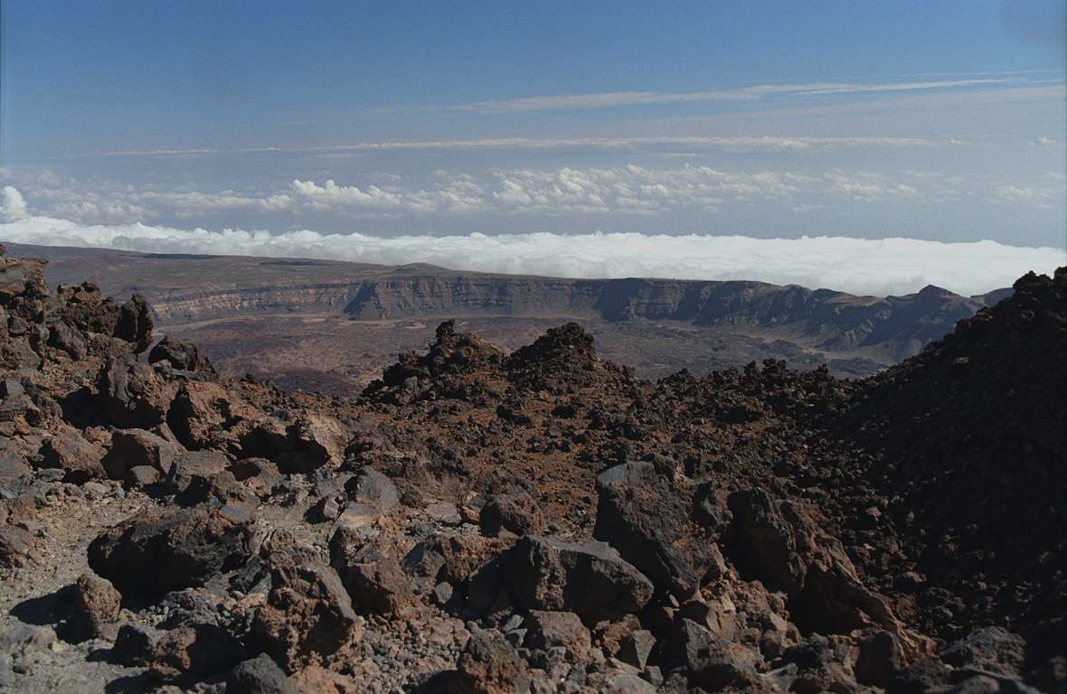 Las Canadas caldera - view from Pico del Teide